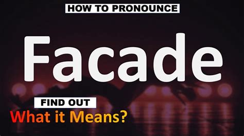 facade meaning in marathi|facade.
